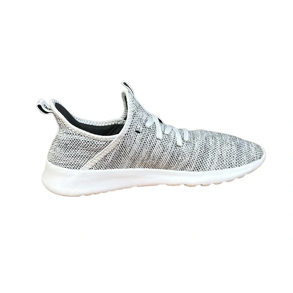 Adidas CloudFoam White-Black Pure Running Jogging Walking Shoes Women's Size 8.5